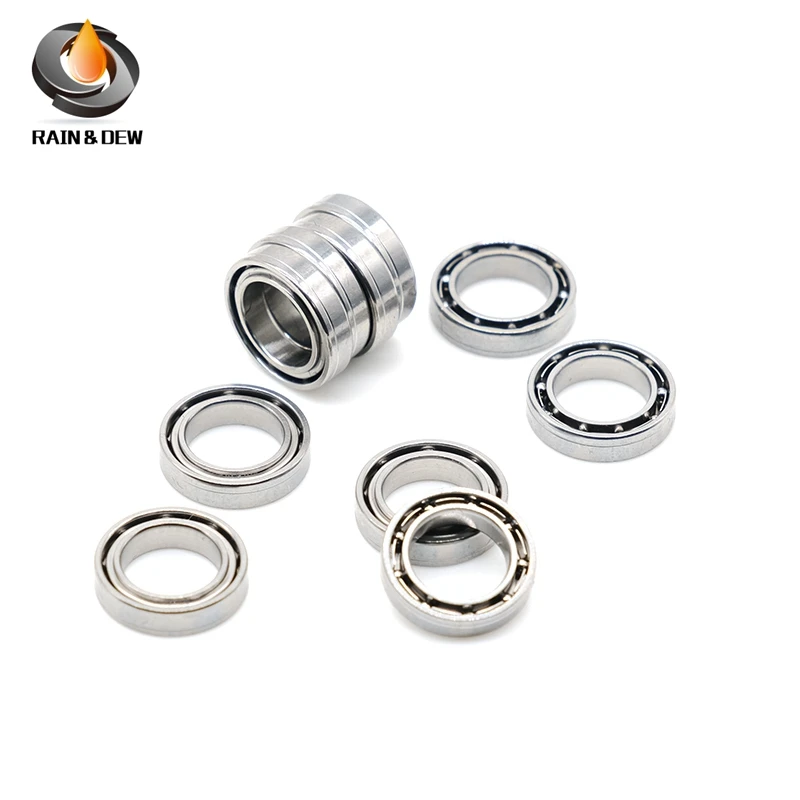 10Pcs  SMR117 Open Bearing  7X11X2.5mm  Stainless Steel Ball Bearing MR117