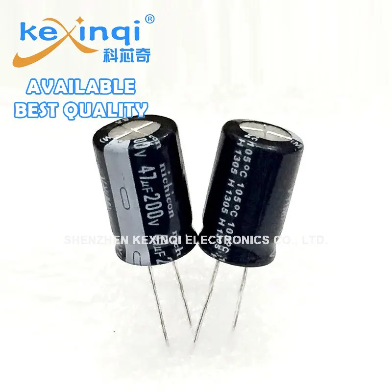 1-5PCS 200V DIP Aluminum Electrolytic Capacitor 10uf 33uf 47uf 68uf 100uf 220uf 330uf 470uf 680uf