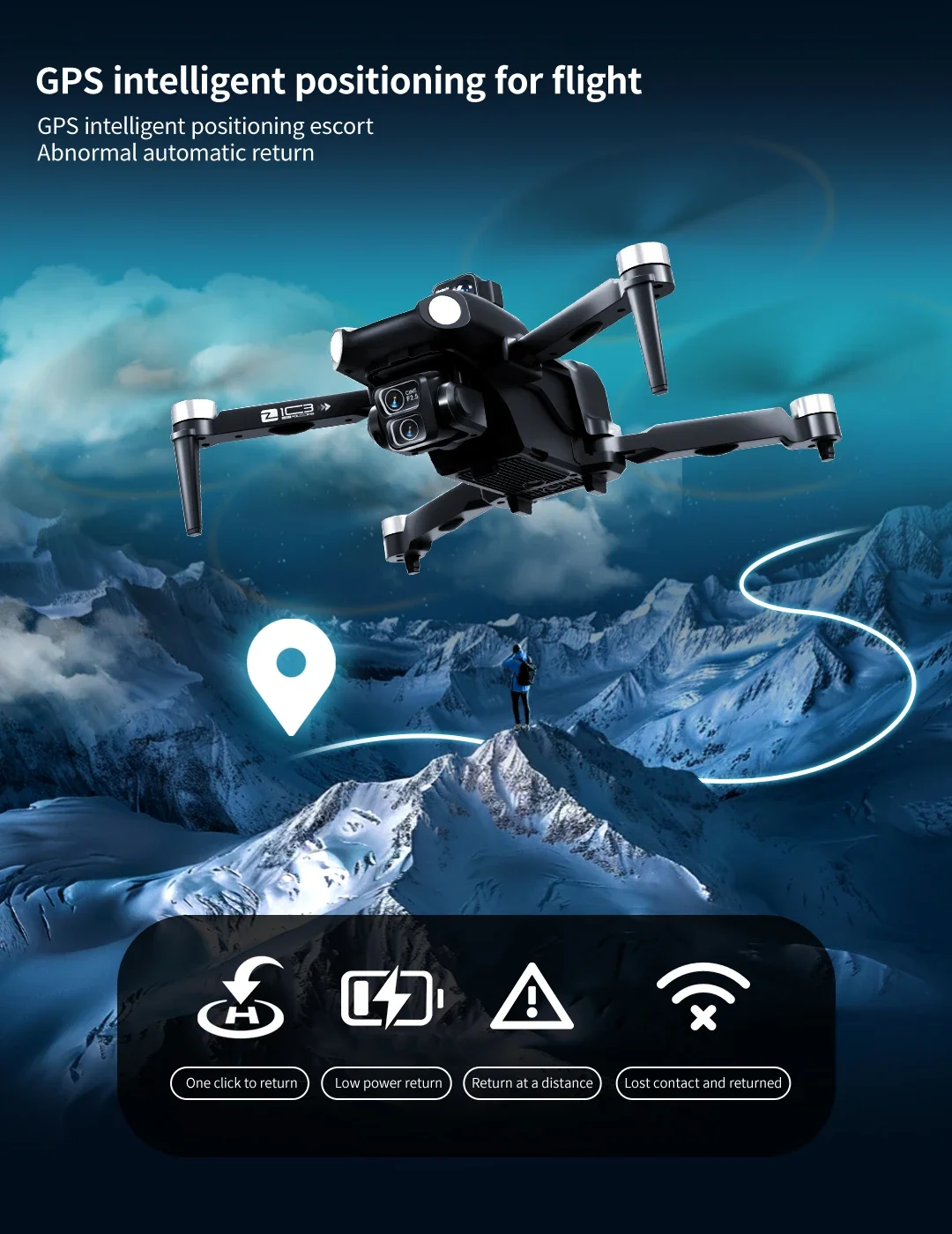 Drone remote control with large screen