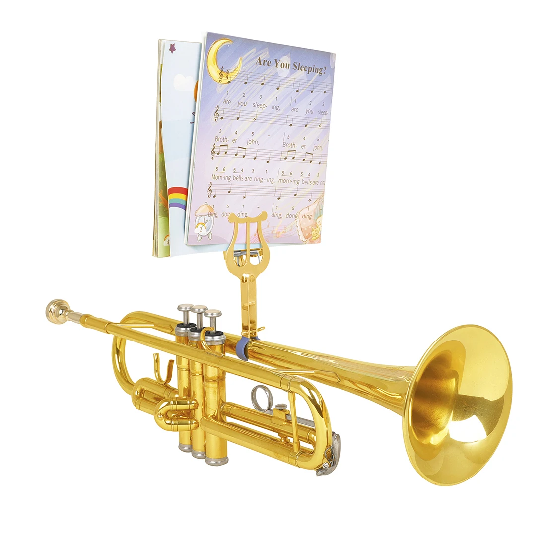 Description Picture 4 of itemSLADE Trumpet Music Stand Trumpet Trombone Marching Lightweight Music Stand Metal Pipe Brass Instrument Parts & Accessories
