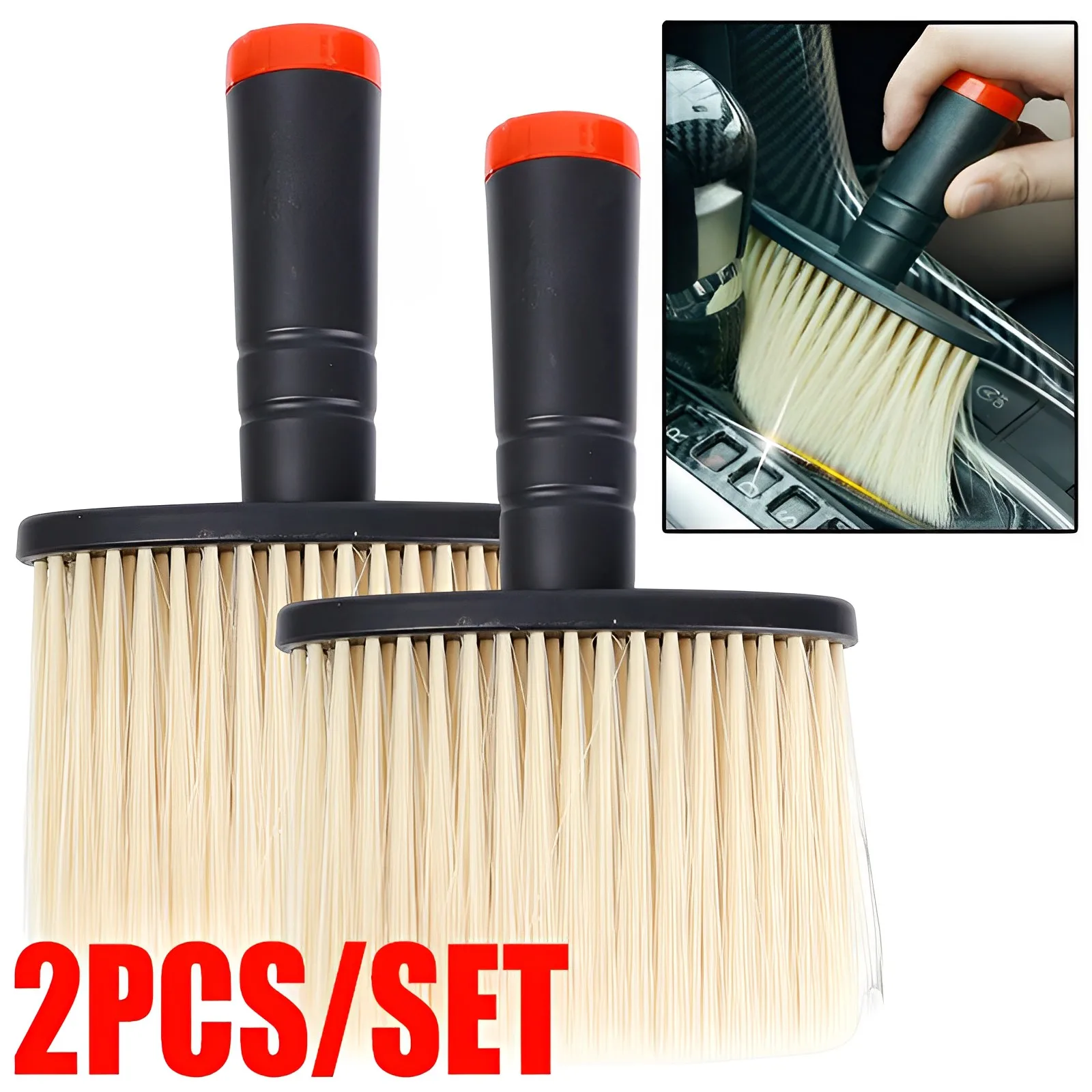 

Car Detailing Brush Soft Bristle Car Interior Center Console Dashboard Air Outlet Dust Removal Brush Clean Brushes Tools