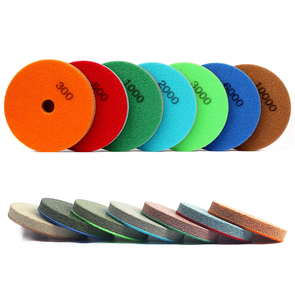 3/4" Sponge Diamond Polishing Pad For Marble Artificial Stone Wet Use Diamond Abrasive Buffing Pad 1 Piece polishing pads
