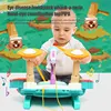 Kids Drum Set Toy for 3 Year Old Girl with Musical Instruments Microphone Lights Piano Keyboard Early Learning Educational Toys 2