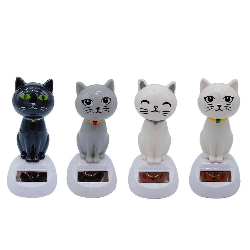 Solar Car Toy Cute Car Interior Solar Dancing Toy Solar Powered for Baby Child Gifts Swinging Animals Dashboard Ornament Auto Home Decoration Solar Car Toy