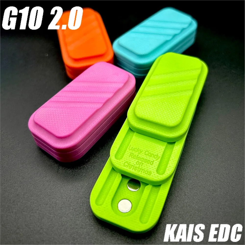 

KAIS EDC G10 2.0 Lucky Candy Push Slider Stock EDC Stress Relief Toys Fidget Spinner Relieves Anxiety Fidget Magnet Gadgets