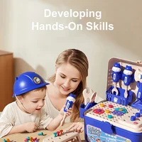Children Home Toolbox Simulation Drill Screw Removal Educational Pretend Play Construction Puzzle Multi-Functional Assembly Toys 2