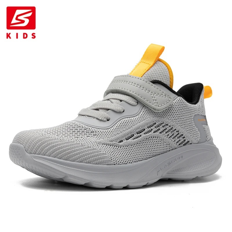 Baasploa Children's Running Shoes 2024 Casual Lightweight Mesh Breathable Sports Shoes Kids Outdoor Non-slip Walking Shoes