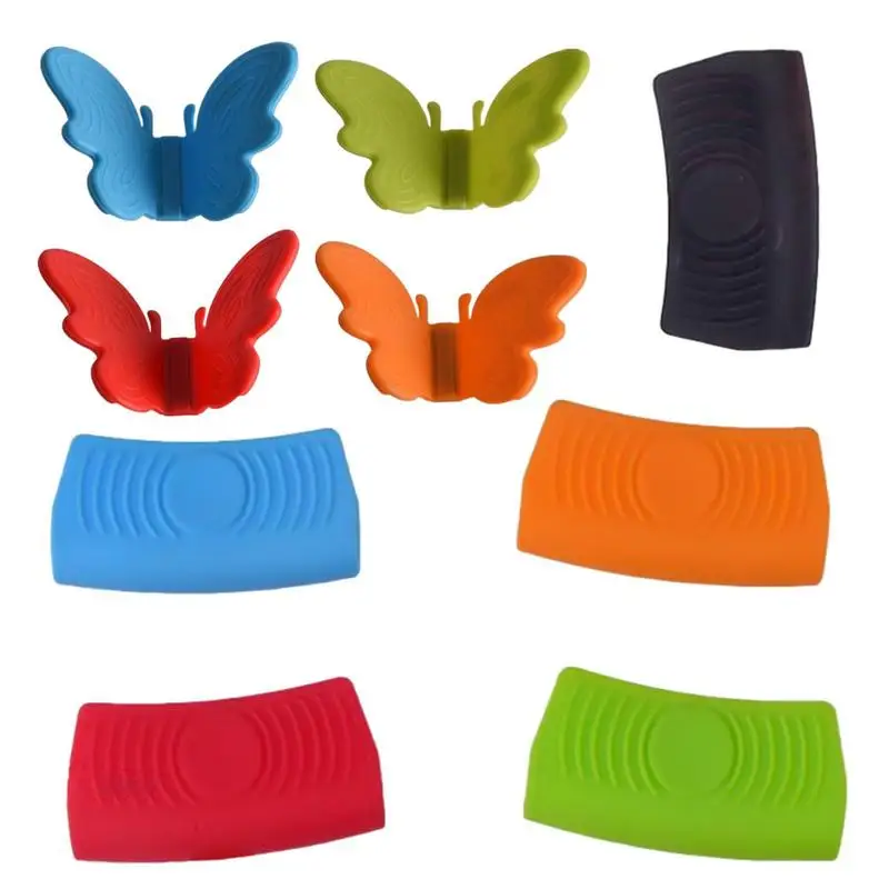 Silicone Anti-slip Magnetic Clip Butterfly Gloves Clip Casserole Ear Pan Heat Insulation Grips Anti-Hot Pot Kitchen Tool