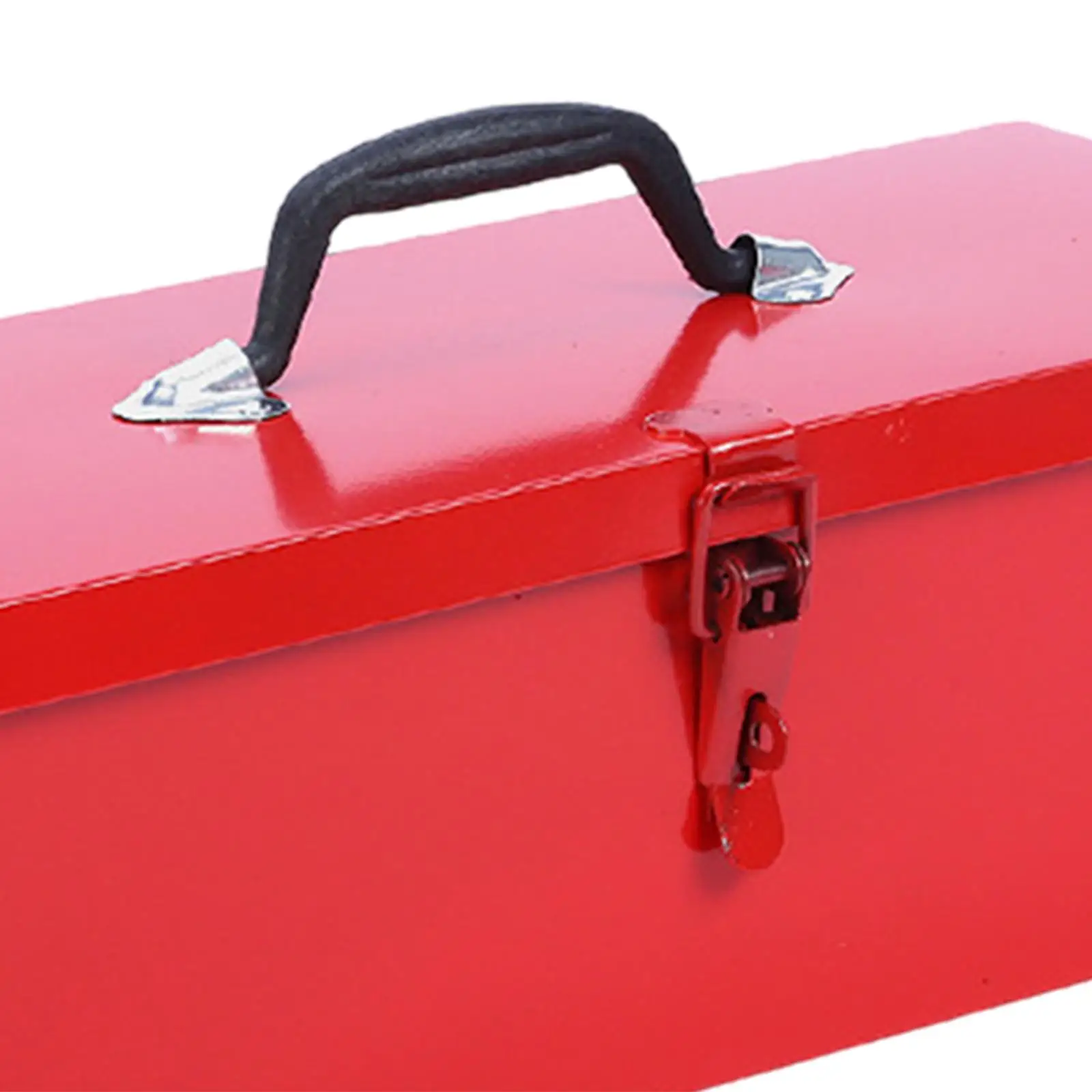 Iron Tool Box Ergonomic Handle Easy Access Container Tool Chest Hardware Storage Hand Tool Case Portable for Electrician Garages