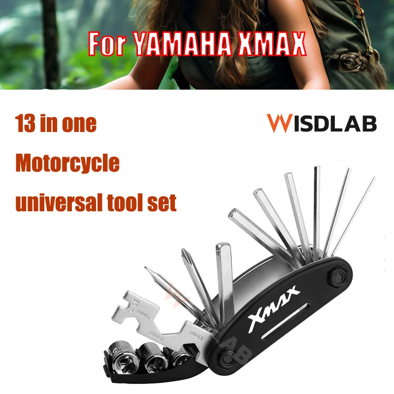 

For YAMAHA XMAX MTB Mountain cycle Portable socket multipurpose wrench bicycle multi tool Screwdriver Motorcycle bike allen fix