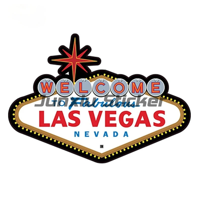 

Сказочный знак Лас Вегаса, высеченная наклейка, наклейка для автомобиля, мотокросса, гоночного багажа, виниловая Водонепроницаемая наклейка