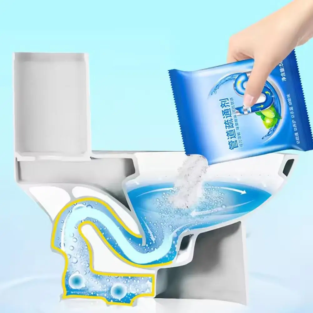 Powerful Sink Drain Cleaners Sticks Sewage Decontamination Deodorant Kitchen Toilet Bathtub Sewer Cleaning Powder 30g drain cleaner pipe dredging agent pipe cleaner