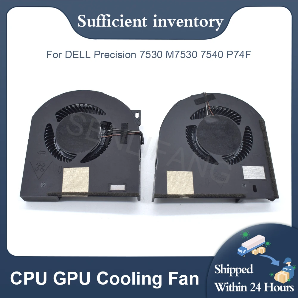 

New DC5V 0.31A 4Pin MG75090V1-C170-S9A MG75090V1-C160-S9A For DELL Precision 7530 M7530 7540 P74F Laptop CPU GPU Cooling Fan