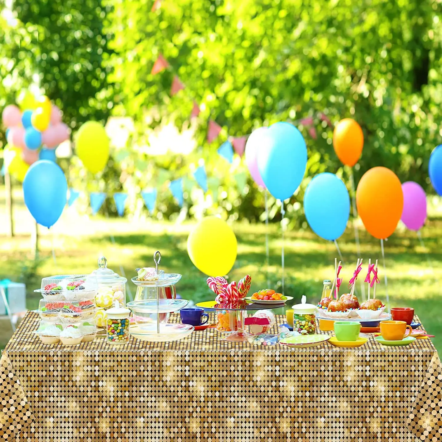 Disco Party Backdrop with Casino Theme - Vibrant Party Supplies & Decorations