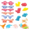 Cartoon Dinosaur World Dough Mold Set For Kids Play Dough Tools Plastic Molds Kits Children DIY Craft Toys Presents Party Favors 1