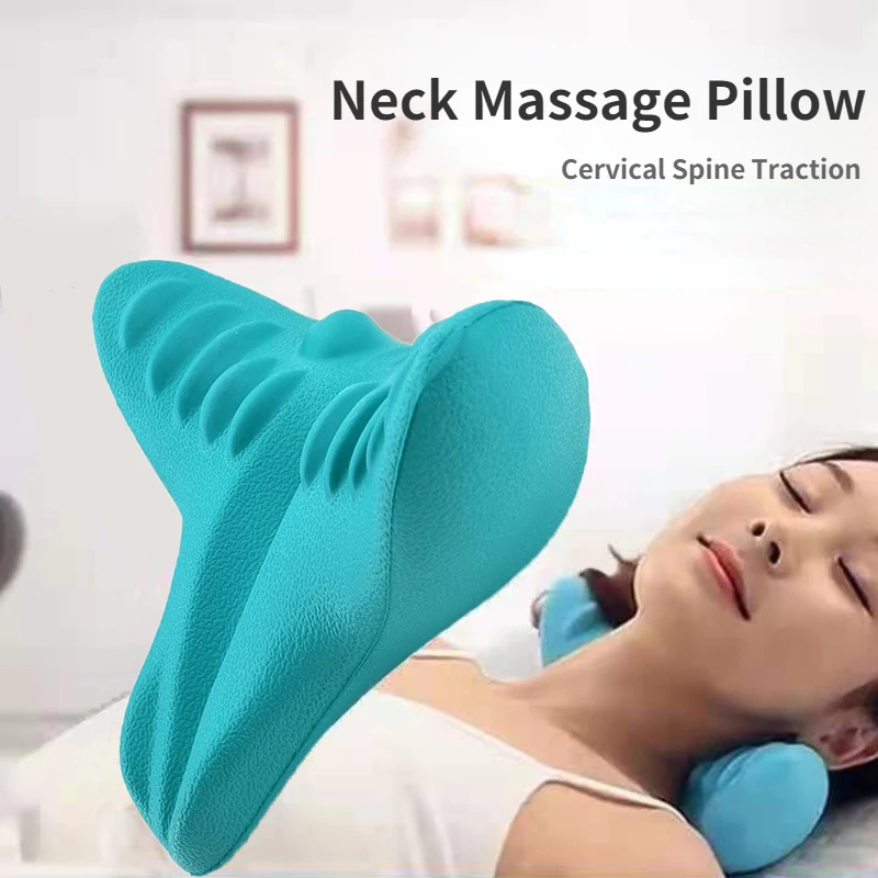  Cervical Spine Massage Pillow, Portable Neck and