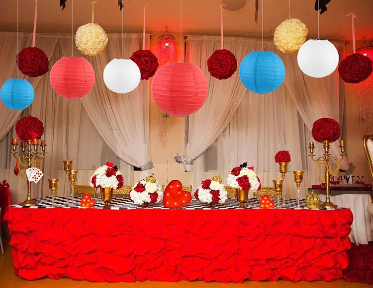 Description Picture 5 of item10-15-20-25-30-35-40-50cm Round Chinese Paper Lantern for Wedding Christmas Halloween Party Home Decoration Paper Balls Lampion