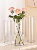 Hydroponic Glass Flower Vase Transparent Minimalist Floral Vase for Wedding Living Room Office Decoration Moss Ecological Bottle 5