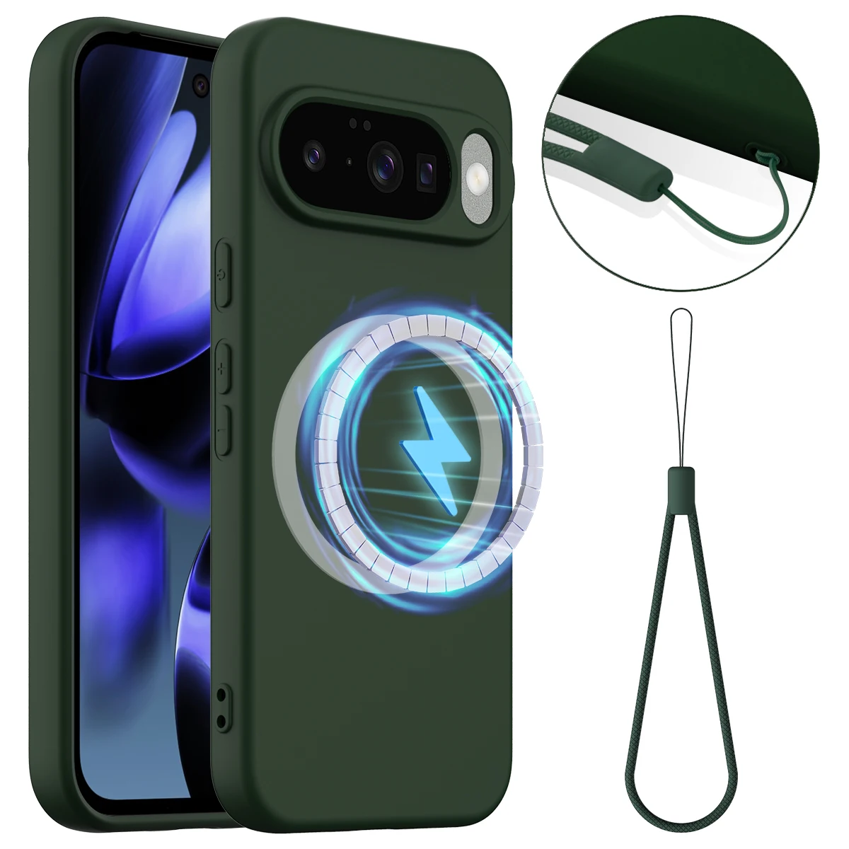 MagSafe Magnetic Liquid Silicone Shockproof Wireless Charging Soft Case Cover
