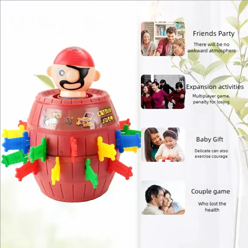 Pirate Bucket Toys Trick Release Squirt Party Game Toy Funny Family Table Games Joke Items Children's