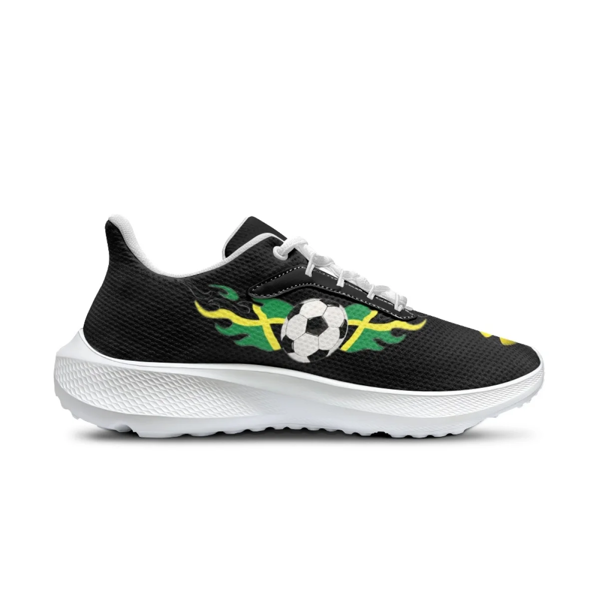 Brazil Flag Art Design Soccer Pattern Sneakers For Women Summer Comfort Breathable Outdoor Sports Running Shoe Non-Slip Trainers