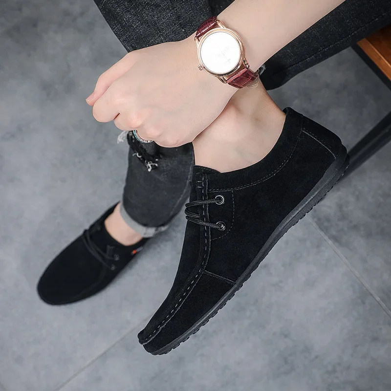 Shoes for Men Casual Slip on Loafers Plus Size Breathable Canvas Driving Shoes Office Walking Flats Non Slip Moccasins 3