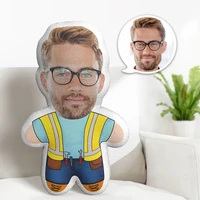 1PC Diy Builder Body Minime Teddy Pillow Custom Face Personalized Photo Minime Doll 1