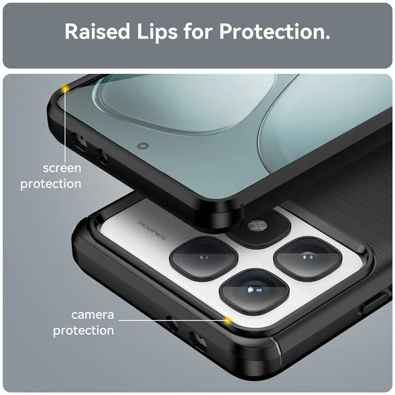 Premium Shockproof Silicone Protective Case for 6.67-inch Smartphones