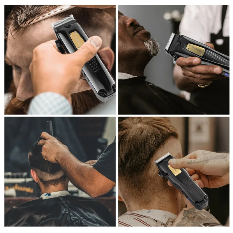 2000mah Electric Hair Clipper Professional Trimmer Household Salon Beard For Men Rechargeable Retro Barbershop Haircut Machine 5
