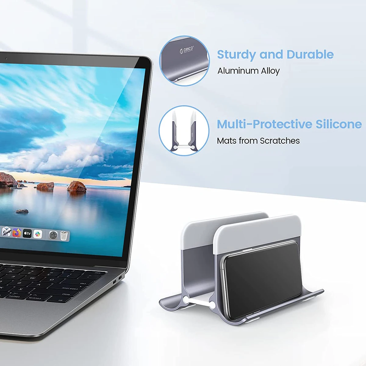 por gravidade, Suporte para Notebook Desktop, Tablet
