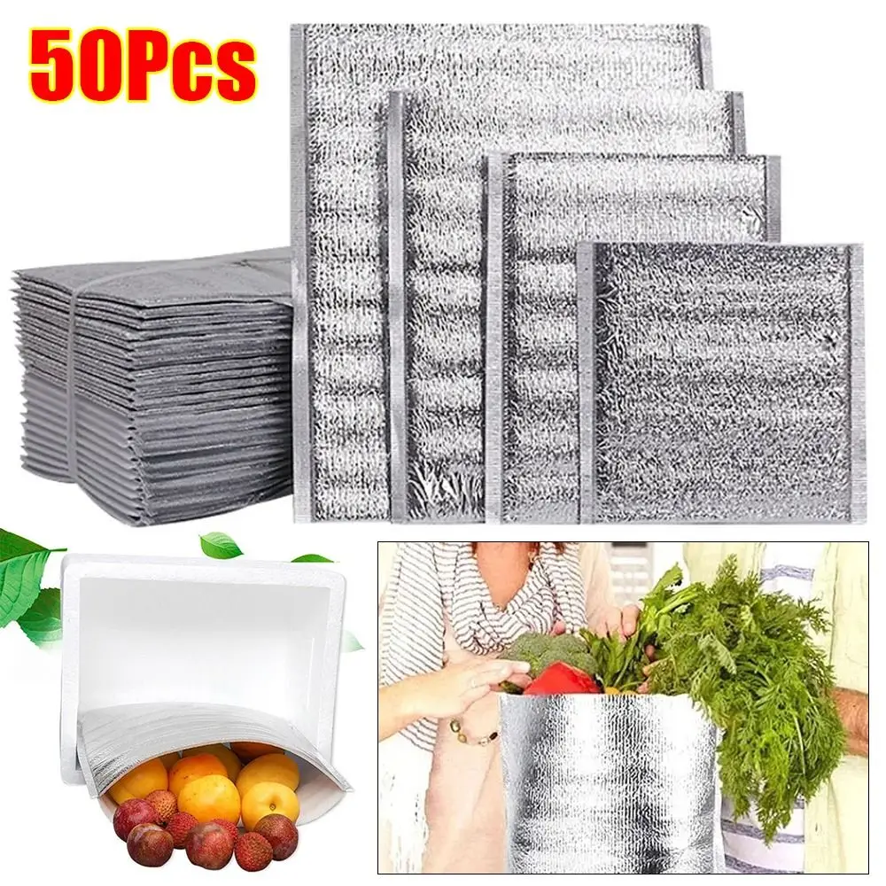 Portable Insulated Aluminum Foil Cooler Bag for Food and Drink Transport