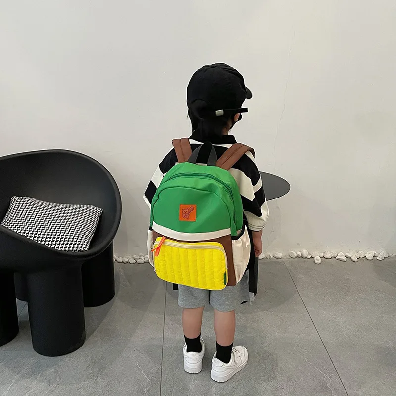 Korean Style Waterproof Baby Kids Backpack Girl Travel Bag Plush Backpacks Schoolbag for Kindergarten Children Boys Bookbag 4