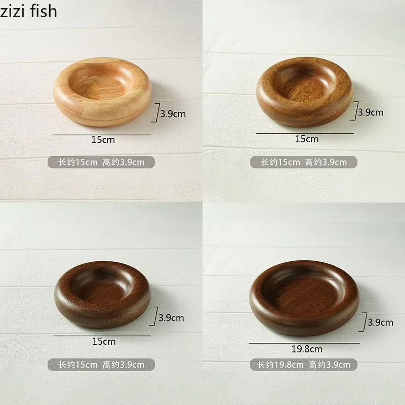 심플하고 창의적인 단단한 나무 딤섬 접시, 디저트 접시, 빵 접시, 레스토랑 분자 요리 디스플레이 플레이트, 전문 식기