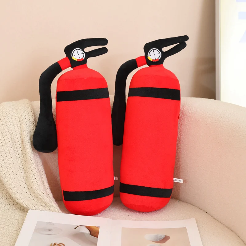 Funny Creative Simulation Fire Extinguisher New Plush Toys Pillow Stuffed Soft Sofa Cushion Gifts Car Home Decor