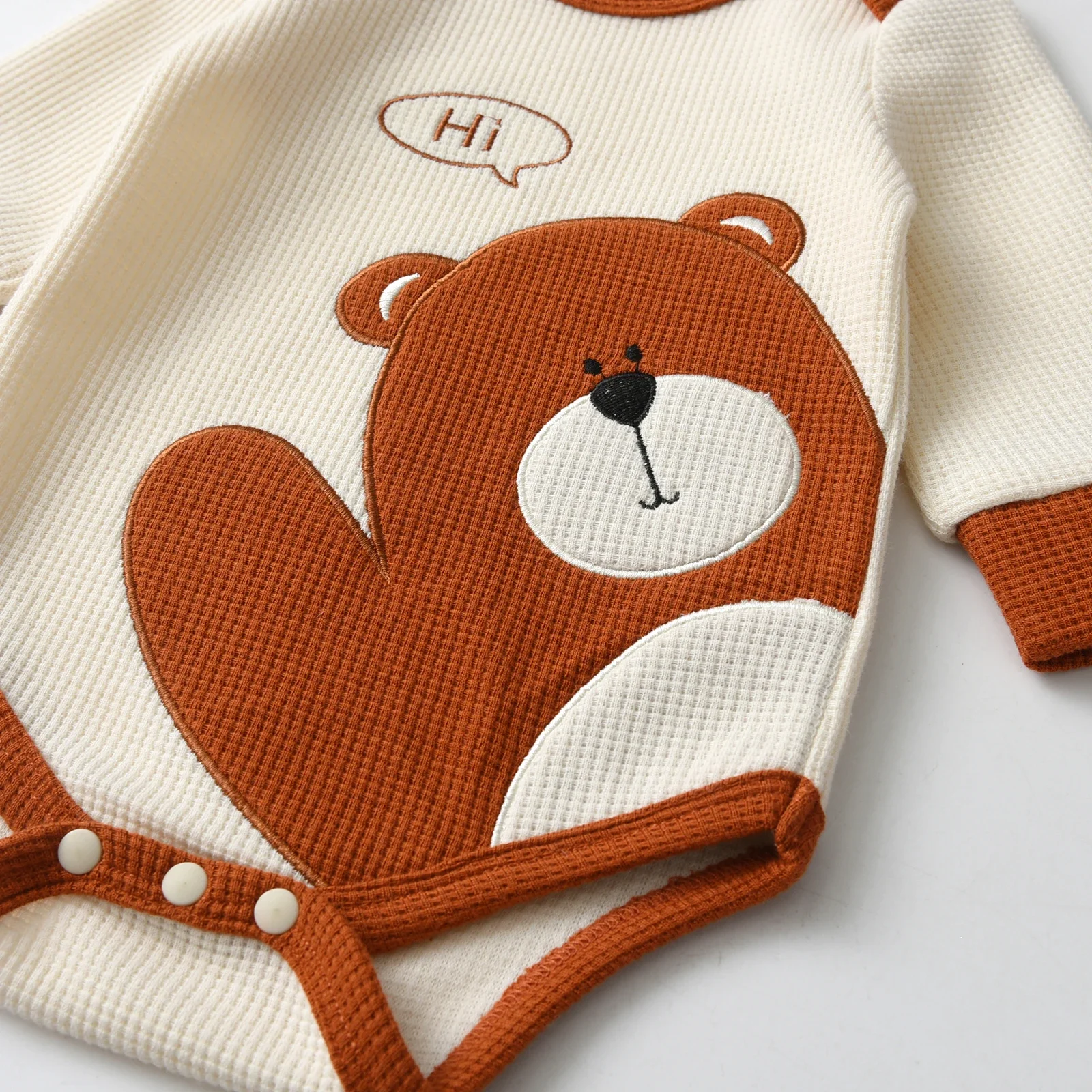 Bear Print Baby Outfit 3
