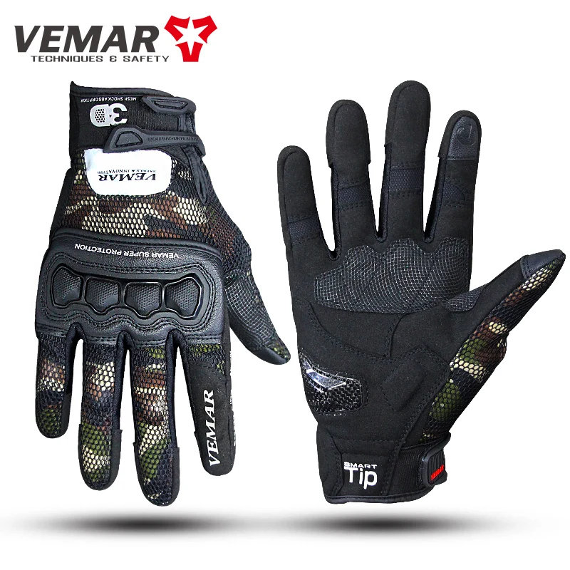 

Breathable Four Seasons VEMAR VE-178 Motorcycle Gloves Sports Accesorios Para Moto Bike Guantes Motociclista Full Finger