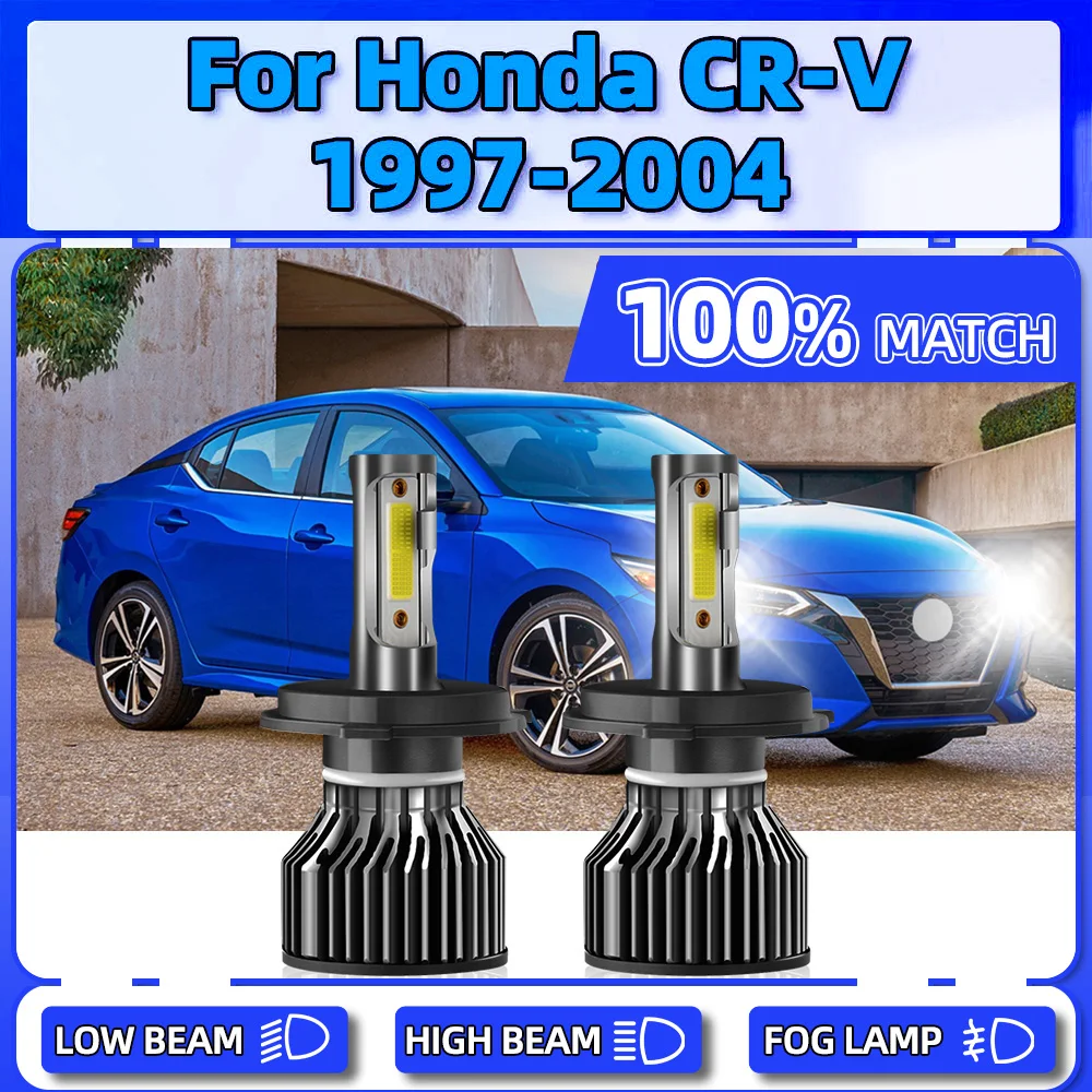 

Canbus LED Headlight 120W CSP Chips Car Lights 6000K 12V Auto Front Lamps For Honda CR-V 1997 1998 1999 2000 2001 2002 2003 2004