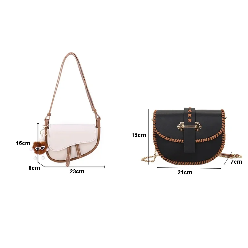Accessories DIY Hand Stitching Bag Set Making Kit Handmade Leather Handbag Sewing Saddle Bag With Shoulder Strap for Women