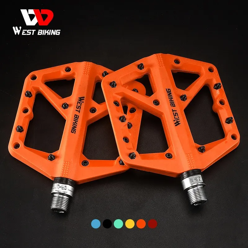 Pedali Bici In Lega Di Alluminio – Piattaforma Large, Per MTB E Strada, Asse In Cromo Molibdeno, 9/16''
