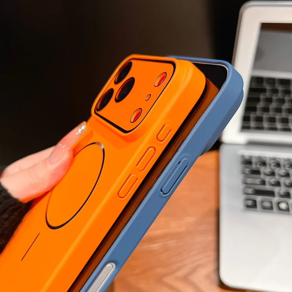 Slim Magnetic Phone Case with All-Inclusive Lens Protection