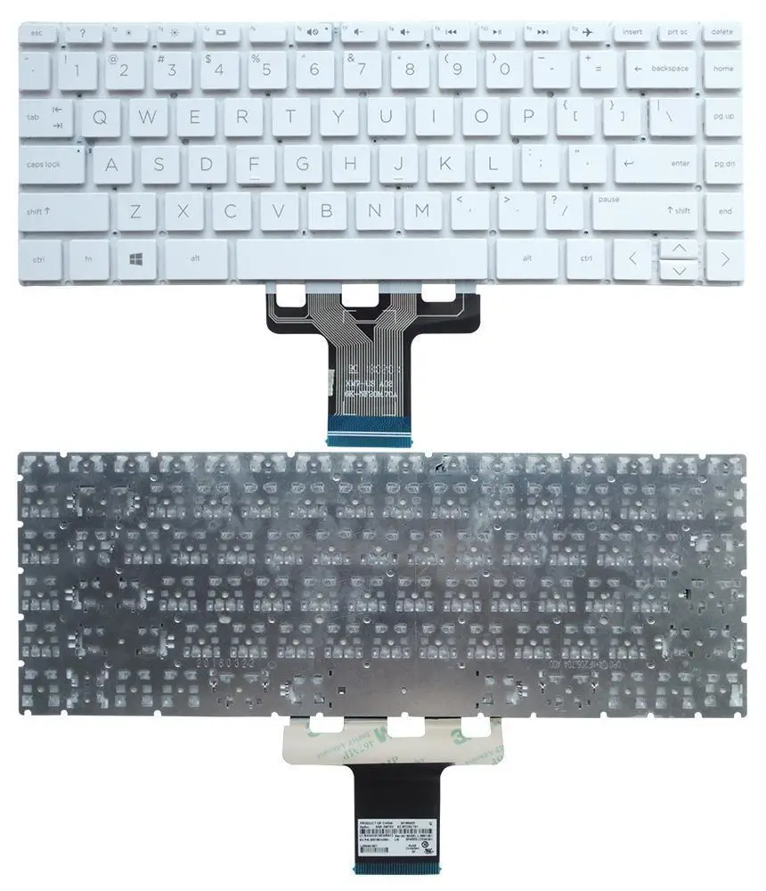 

FOR HP Pavilion 14-BD 14-CB 14-CC 14-CD 14-DA 14m-cd 14-CE 14-CF 14-CK 14-CM 14S-DK 14S-DP 14S-CR/CF/DF US Keyboard white