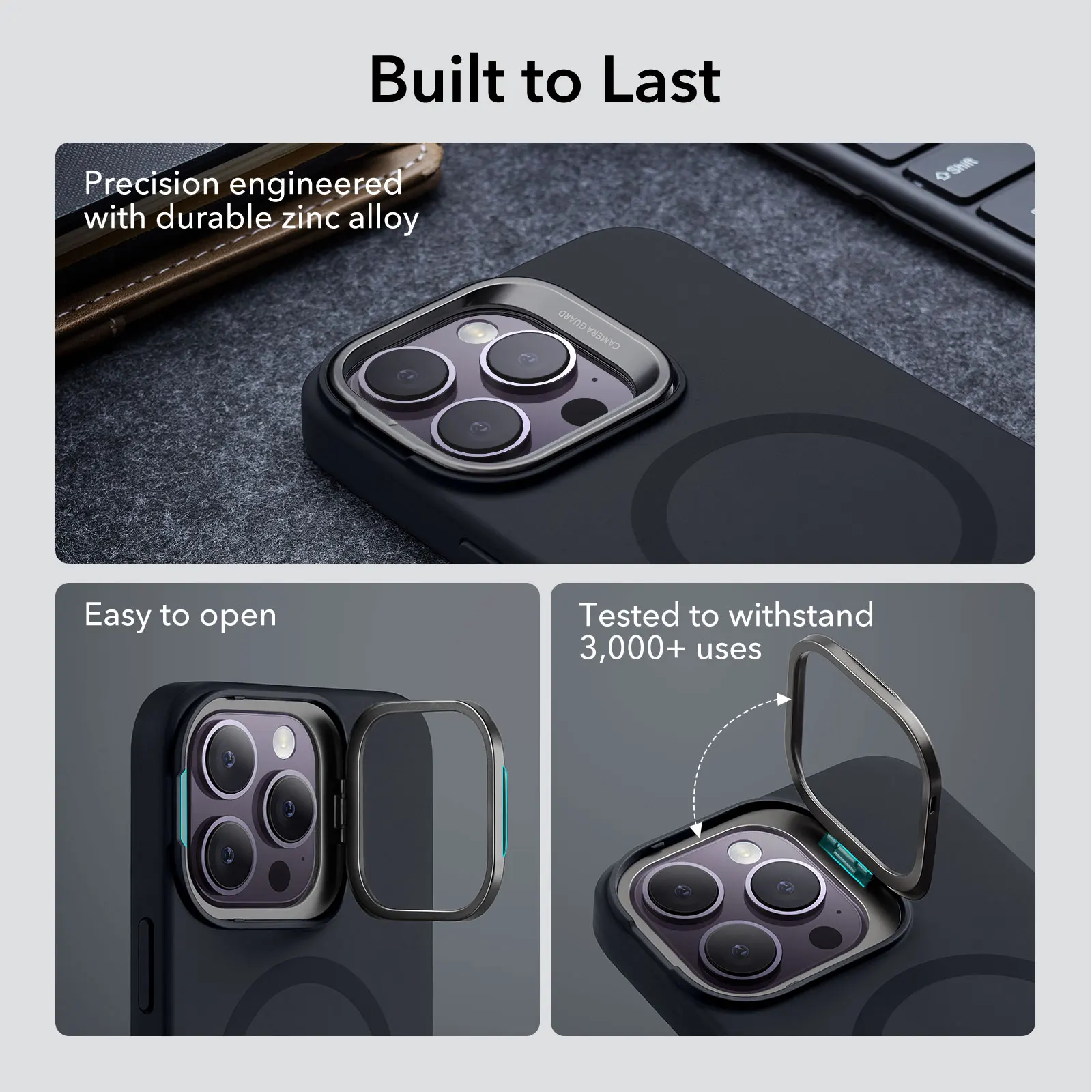ESR for iPhone 14 Pro MaX Liquid Silicone MagSafe Case for iPhone 14ProMax Silky Smooth Soft Silicone Case With Camera Kickstand 5
