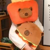 20~36CM Capybara Pillow Cute Simulation Bread Hamburger Kapibala Plush Doll Cartoon Animals French Fries Stuffed Plush Toy 5