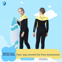 Children's 3mm Neoprene Wetsuit Warm One-piece Long Sleeve Diving Suit Cold Proof Sunscreen Surfing Swimming Snorkeling Swimsuit 4