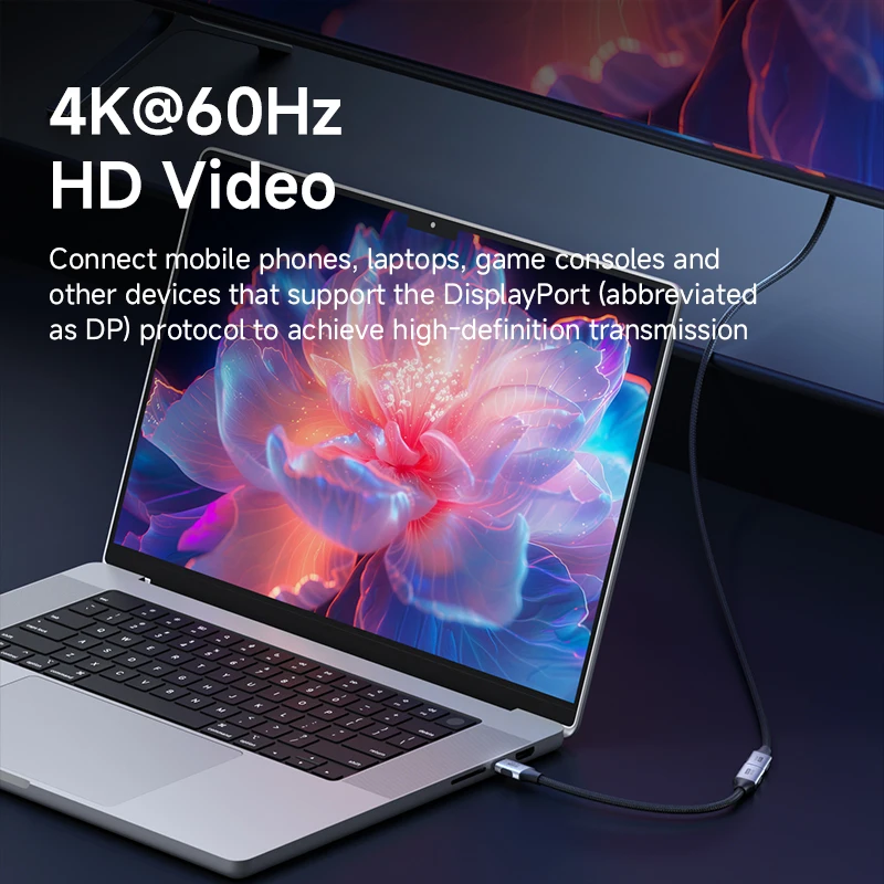 하기비스 USB C 연장 케이블 USB 타입 C 남성-여성 연장 코드 20Gbps 240W 고속 충전 아이폰 17 16 15 픽셀 아이패드용