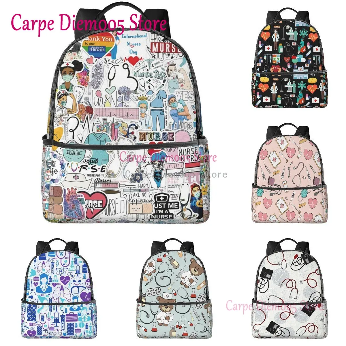 Sac dos motif d infirmi re pour adultes sac dos unisexe adapt pour l 