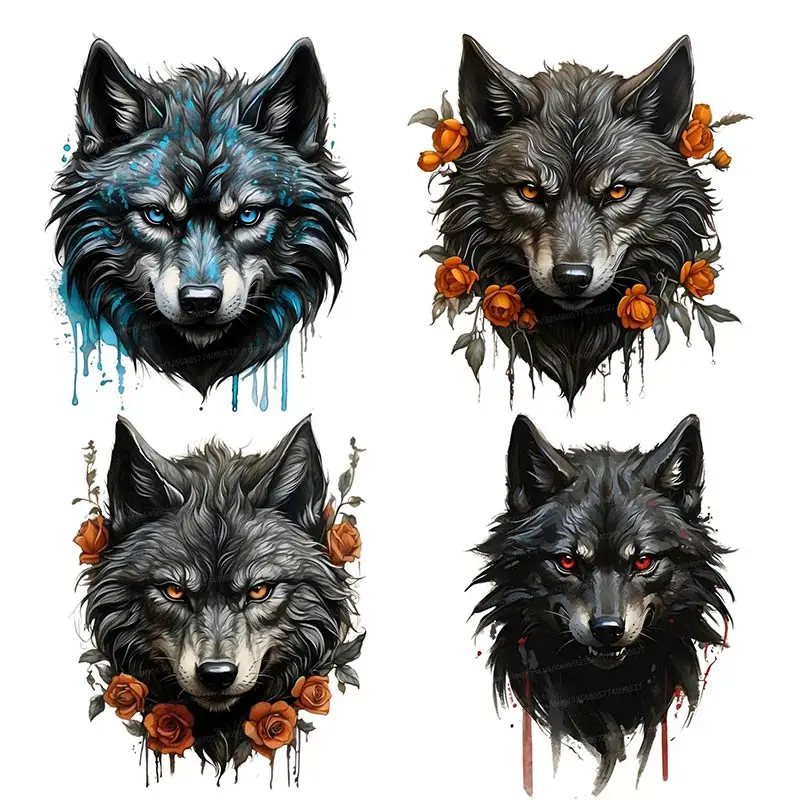 Angry wolf Wall Sticker Removable Home Decoration Decals for Bedroom Kitchen Living Room Walls Decor S249 wall stickers self adhesive stickers