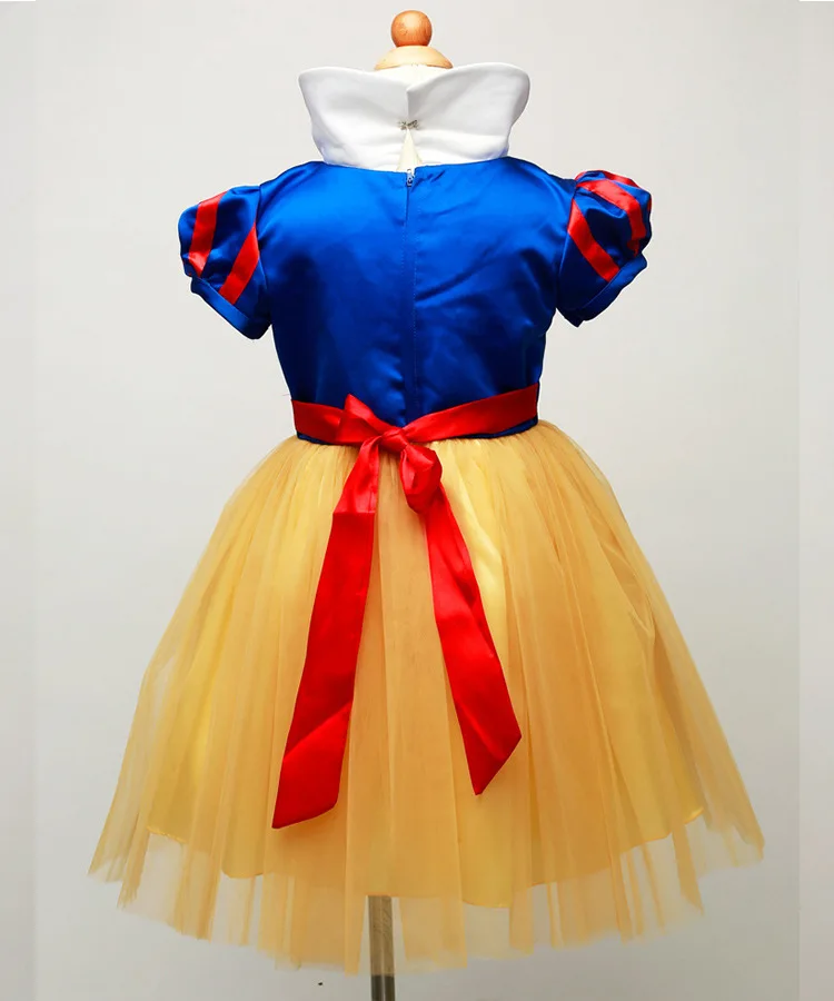 YOGLY Blancanieves Disfraz Niña Cosplay Cuentos De Hadas Snow White Vestido De Bailarina Con Capa Larga Y Accesorios Para Halloween Navidad Carnaval Princesa Cumpleaños Mascarada Fiesta 1-10 Años