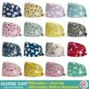 Cartoon Rabbit Pattern Nursing Scrub Hat Unisex 100% Cotton Work Cap Soft Breathable Veterinary Surgery Hat Nursing Accessories 1