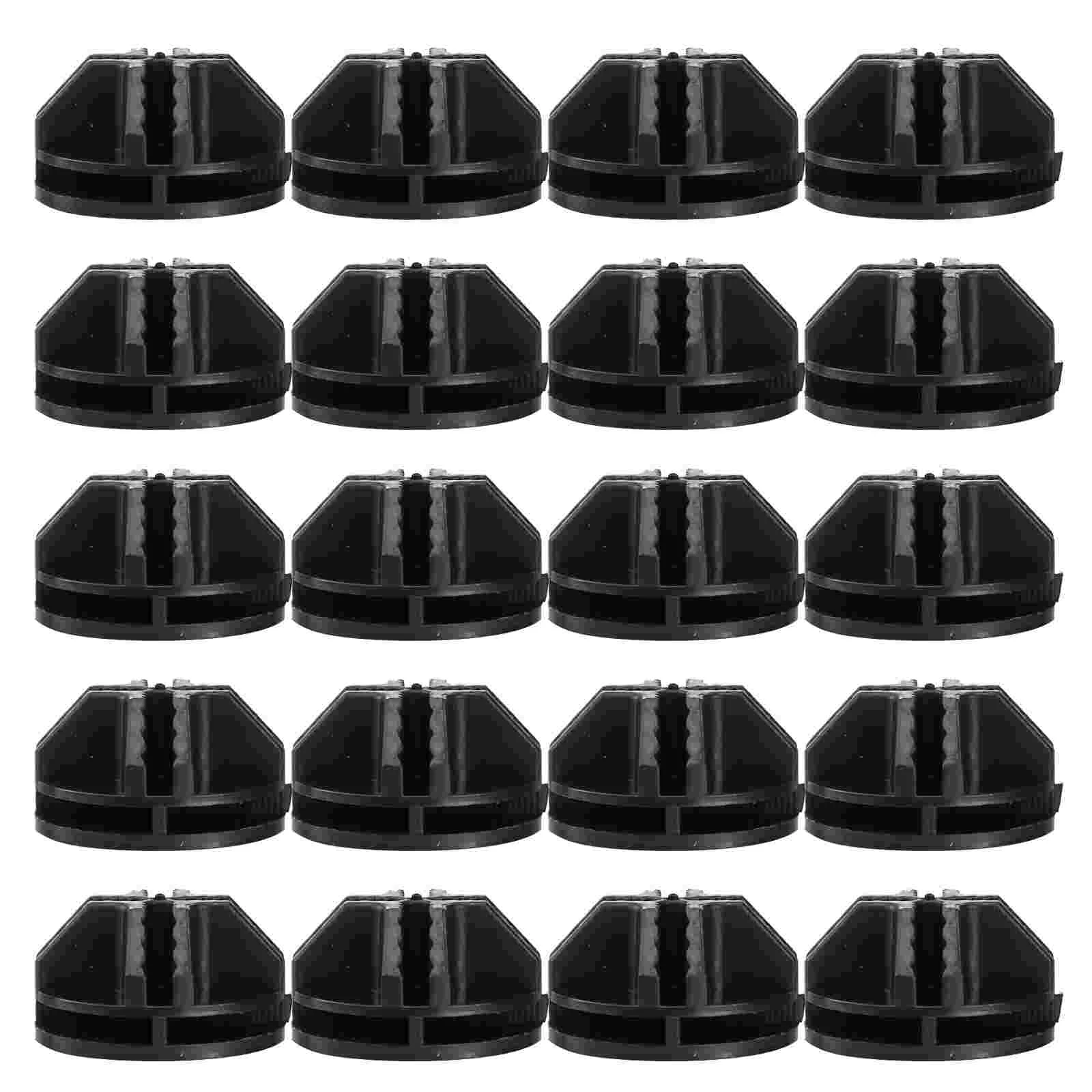 

20/40Pcs Wire Cube Plastic Connectors For Cube Storage Shelving And Cabinet Modular Organizer Closet Clasp Buckle Clip Black